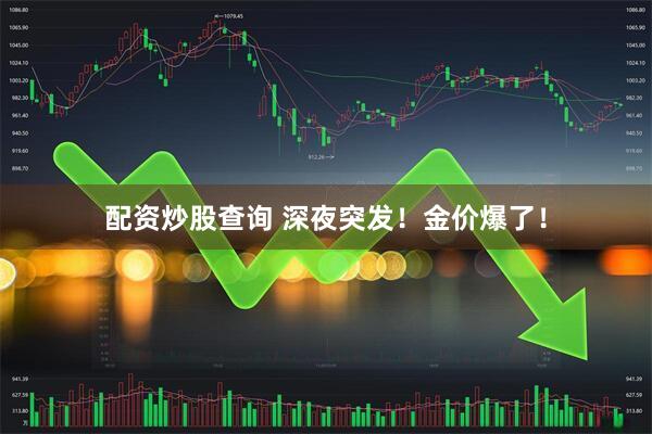 配资炒股查询 深夜突发！金价爆了！